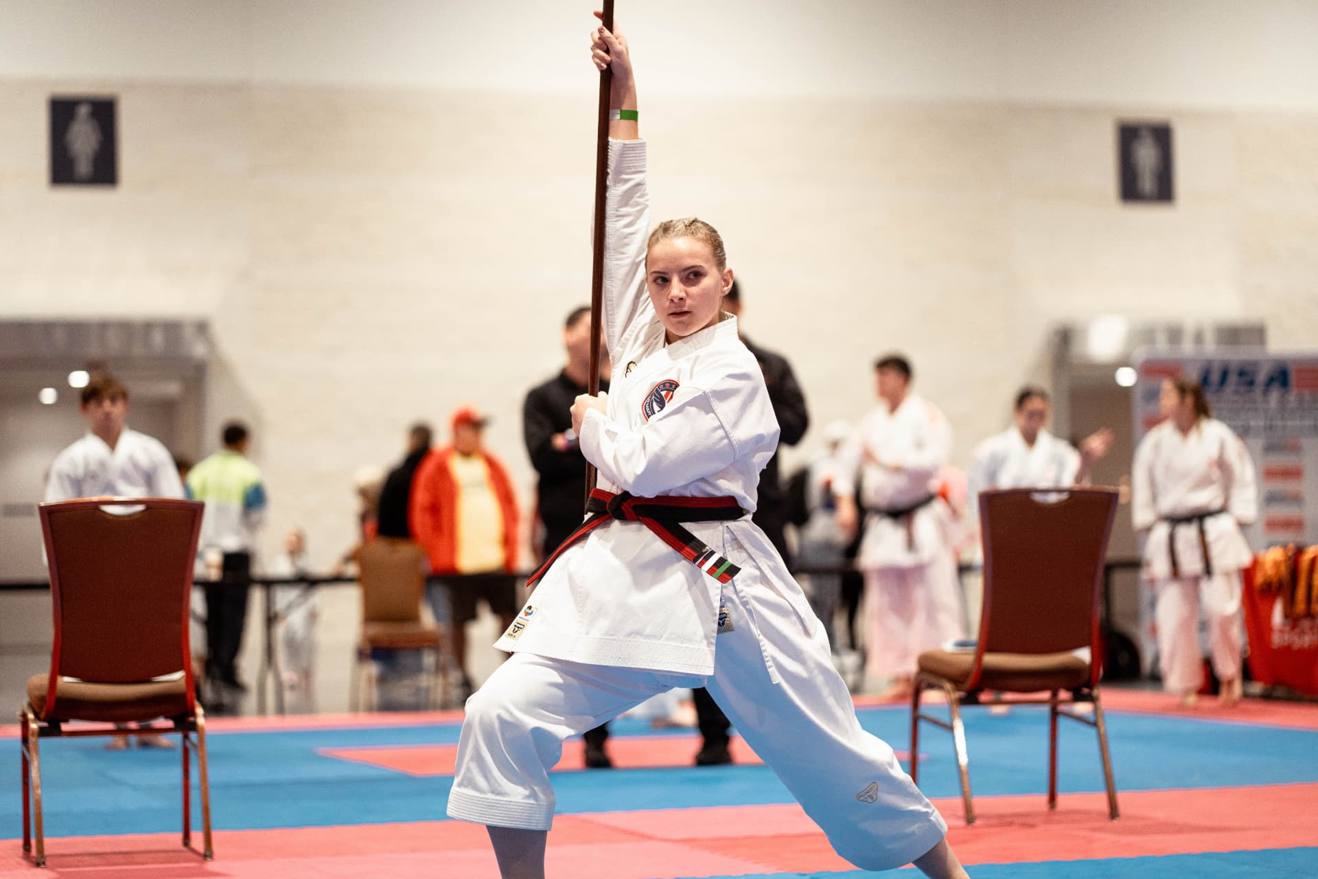 IMAF competitor in the arena