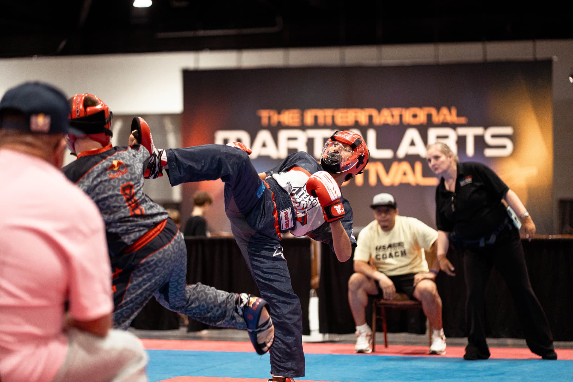 IMAF competitors sparring at the International Martial Arts Festival