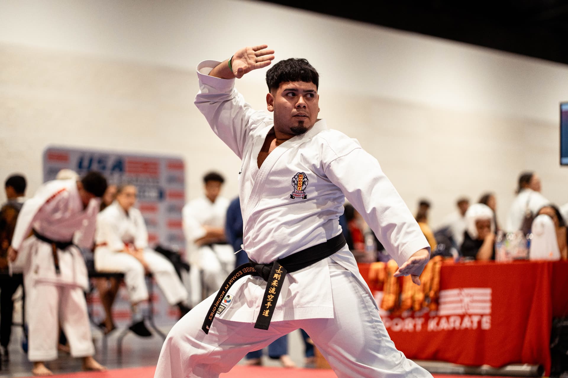 IMAF competitor performing kata